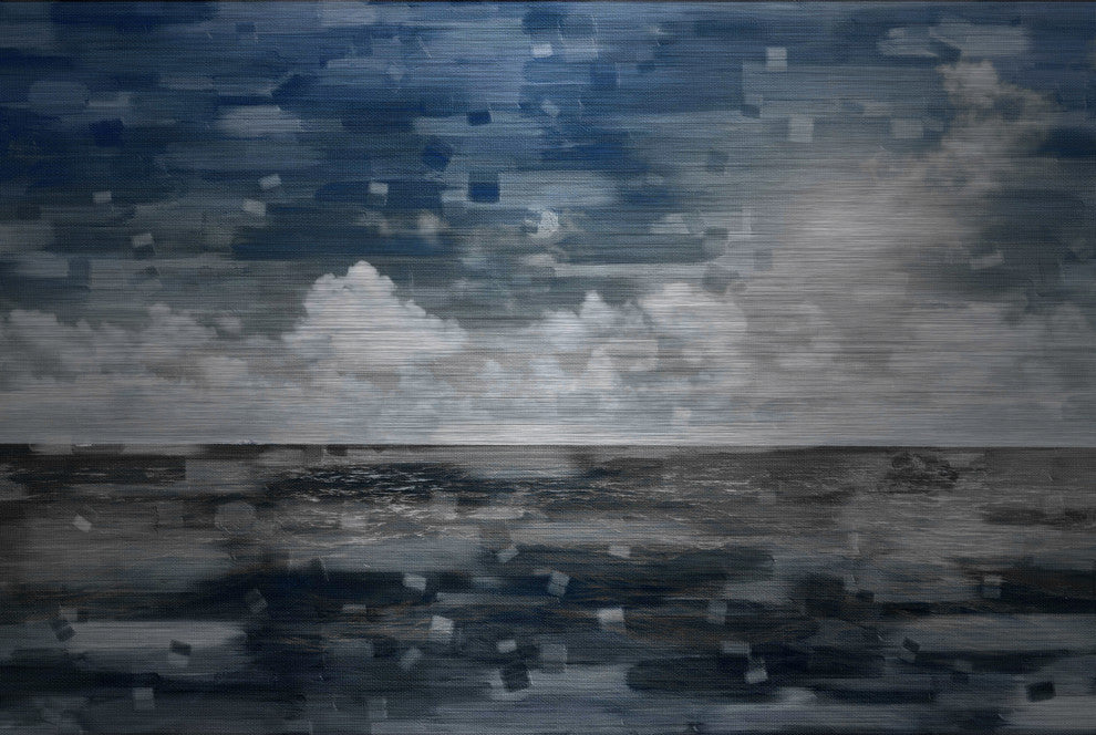 "Penzance" UV Ink Print on Brushed Aluminum, 60"x40"