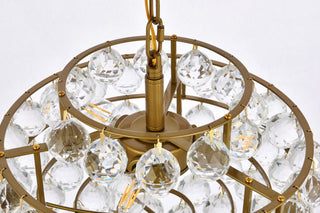 Seren 14" Pendant, Brass
