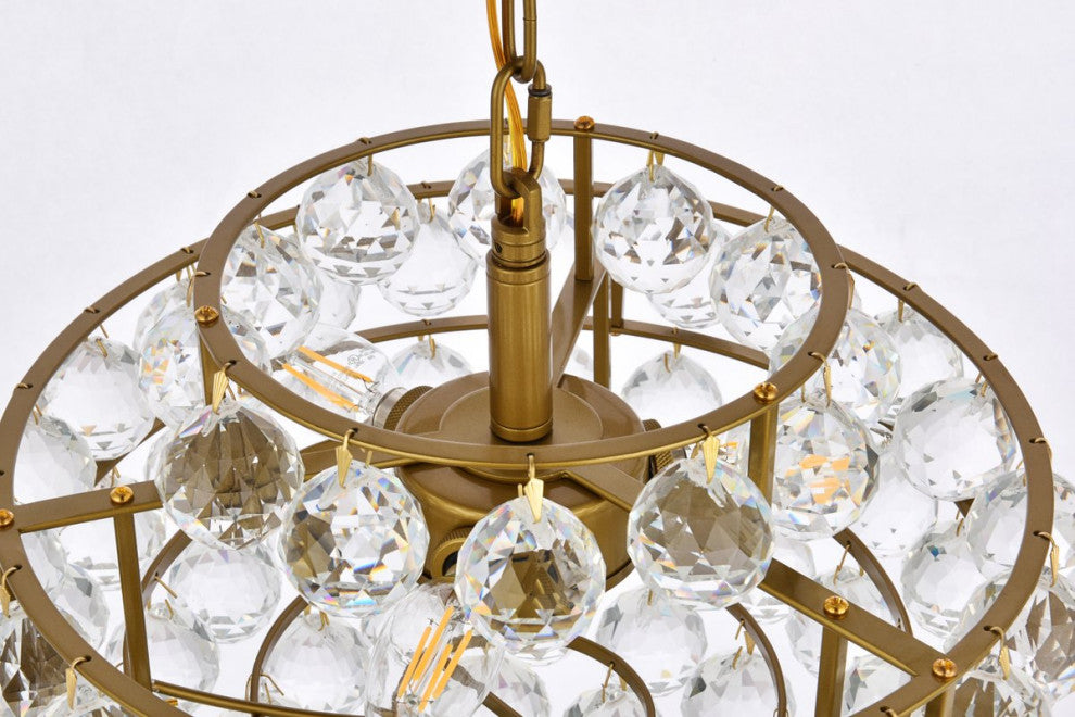 Seren 14" Pendant, Brass