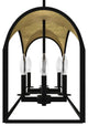 Hunter Dukestown Natural Iron, Gold Leaf 8 Light Linear Chandelier Ceiling
