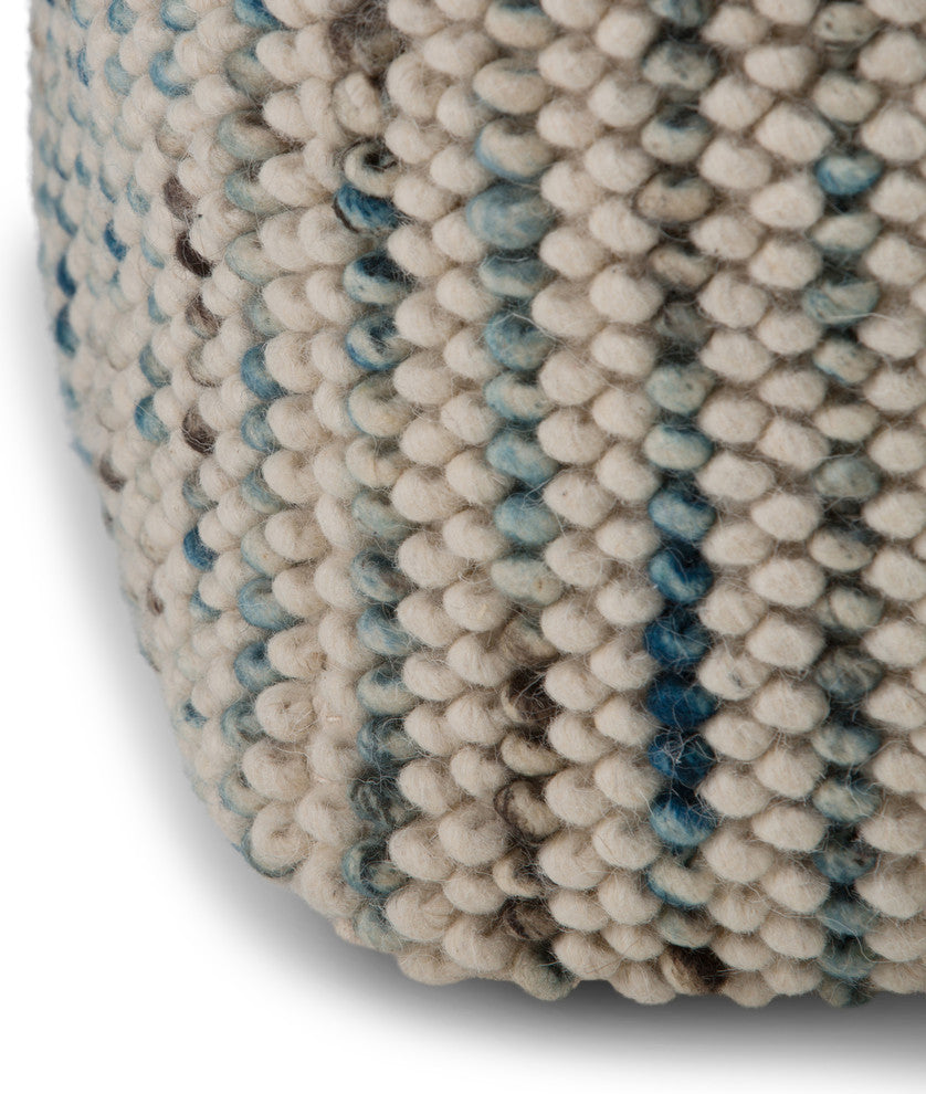 Zoey Woven Cube Pouf