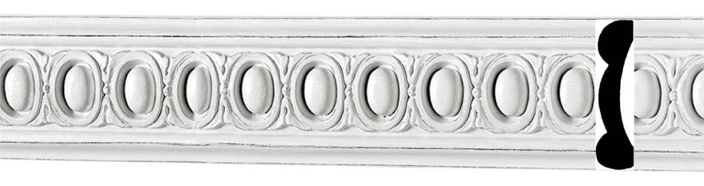 Ornate Cornice Withe Urethane 3 1/2" H Slyvan |