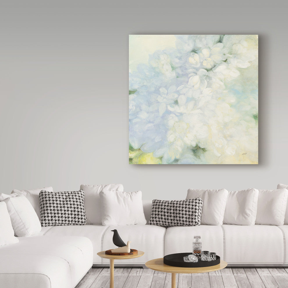Julia Purinton 'White Lilacs' Canvas Art, 14"x14"