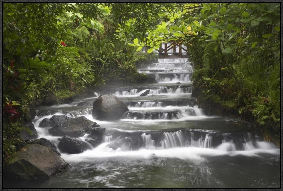 Tabacon River, Cascades and Pools In The Rainforest, Costa Rica, 36"x24"