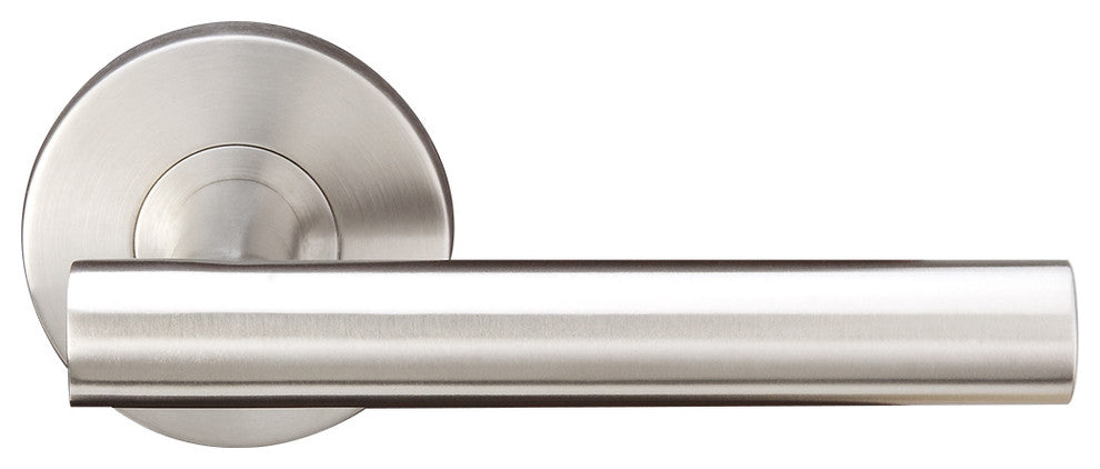 Copenhagen Lever Half Passage, Left Hand, Satin Stainless Steel, 2-3/8" Backset