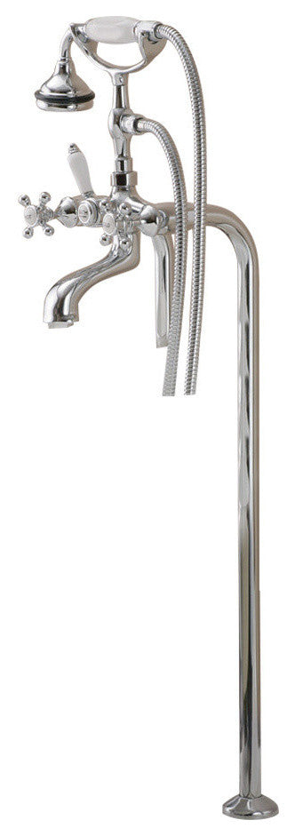Free Standing Heavy Duty Water Supply Lines, Antique Bronze