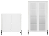 Manhattan Comfort 2-Piece Abbey Accent Cabinet and Bookcase