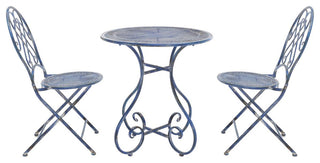 Safavieh Adriel 3Pc Bistro Set, Mossy Blue