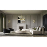 Laurel Collection 4-Light Transitional Wall Sconce, Gilded Silver