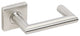 Stuttgart Lever, Tubular Passage, Satin Stainless Steel, 2-3/4" Backset