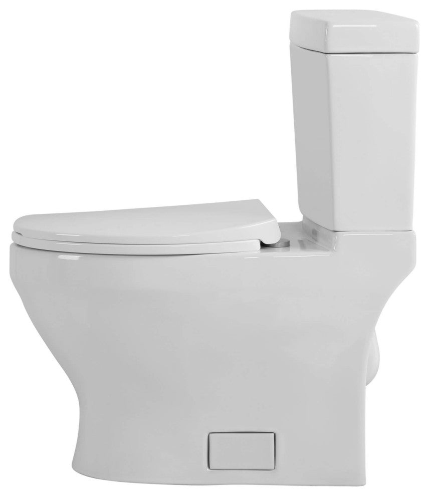 Fine Fxitures Modern Two Piece Elongated Toilet Ada Compliant