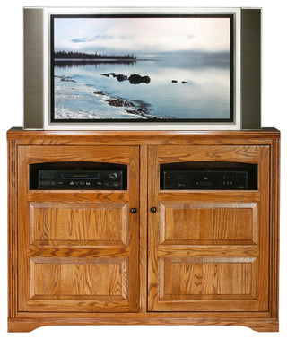 Oak Ridge Thin Flat-Panel Entertainment Console, Aqua Oak