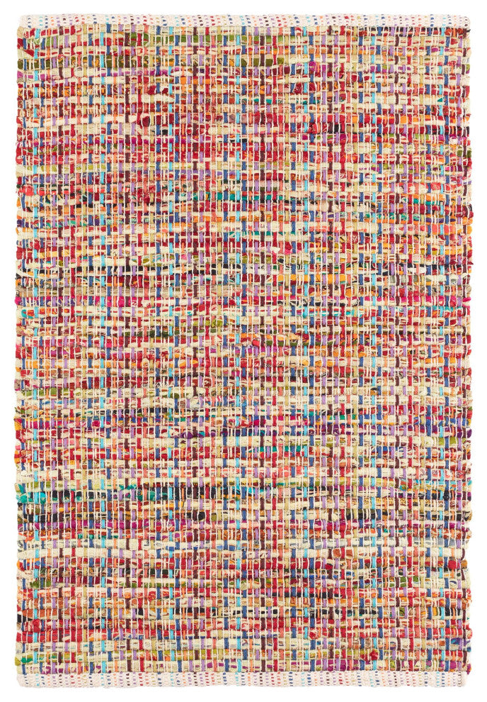 Dash & Albert Vista Chindi Handwoven Cotton Rug, Multi, 2' x 3'