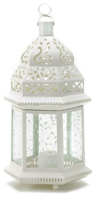 Large White Moroccan Lantern