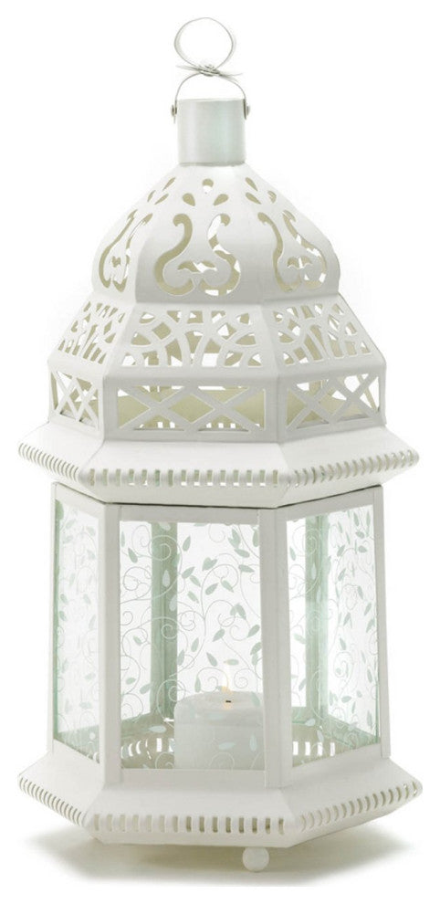 Large White Moroccan Lantern