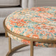 Melinda Printed Round Ottoman