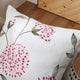 Embroidery Canvas Pillow Cover 2 Piece Set, Burgundy, 20" X 20"
