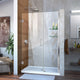 DreamLine Unidoor Frameless Hinged Shower Door, Chrome, 45" to 46"