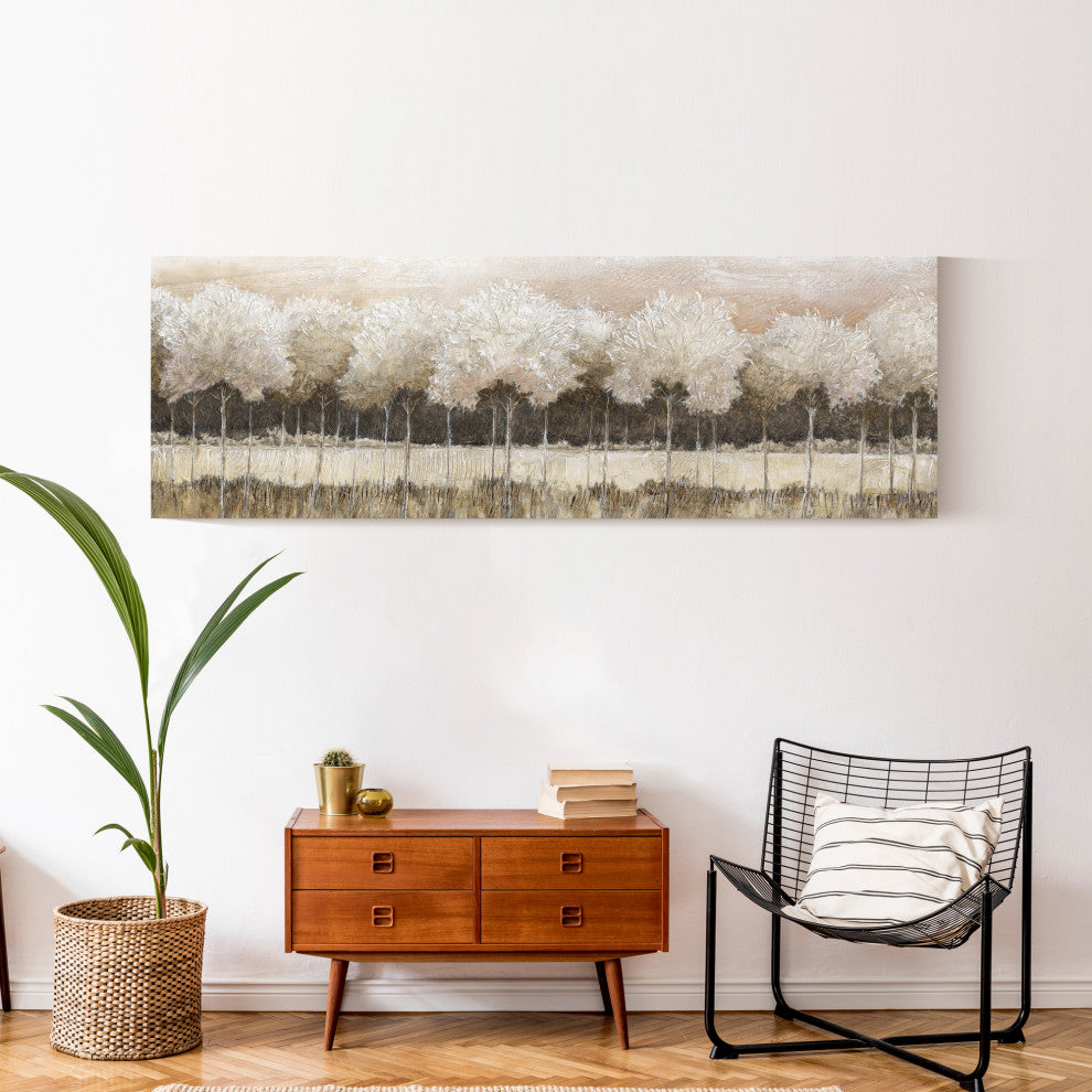 Neutral Treescape 60 x 20 Canvas Wall Art