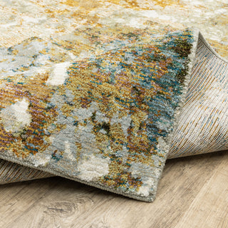 Elements Alabaster Gold/Beige Area Rug, 2'6"x12'