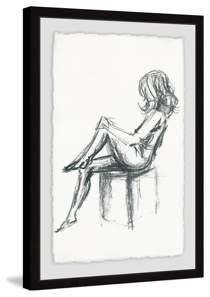 "Getting Ready II" Framed Painting Print, 12"x18"