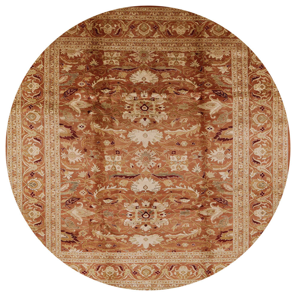 Ahgly Company Indoor Round Mid-Century Modern Area Rugs, 5' Round