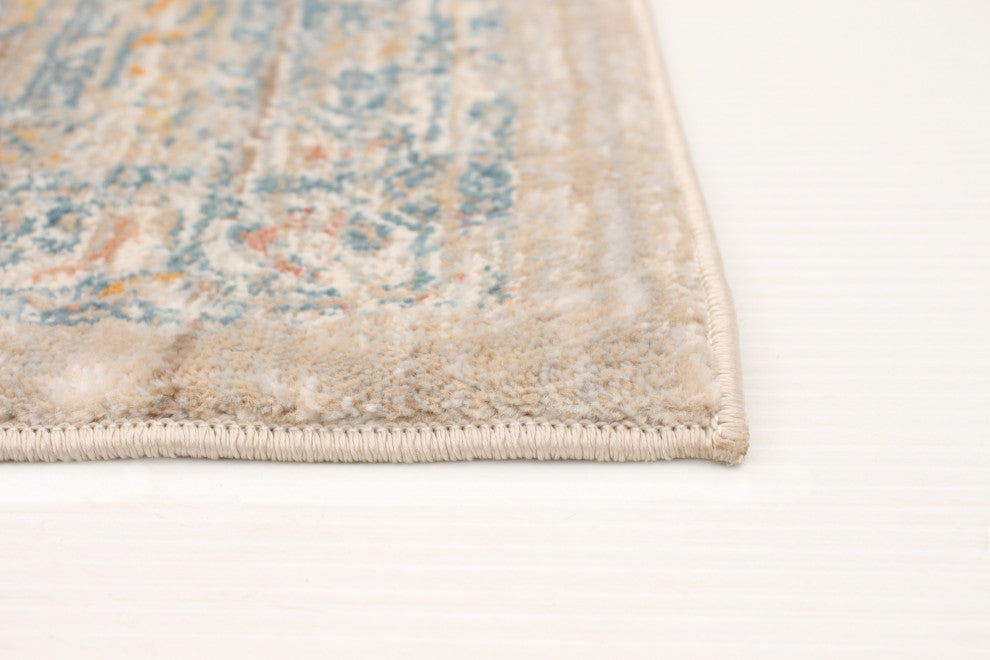 eCarpetGallery Living Room Rug, Beige, 6'7" x 9'10"