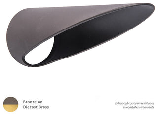 Mini Accent Long Cowl for Glare Reduction, Bronzed Brass