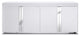 78" X 20" X 33" Black Stainless Steel Buffet