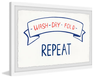"Wash and Dry" Framed Painting Print, 12x8