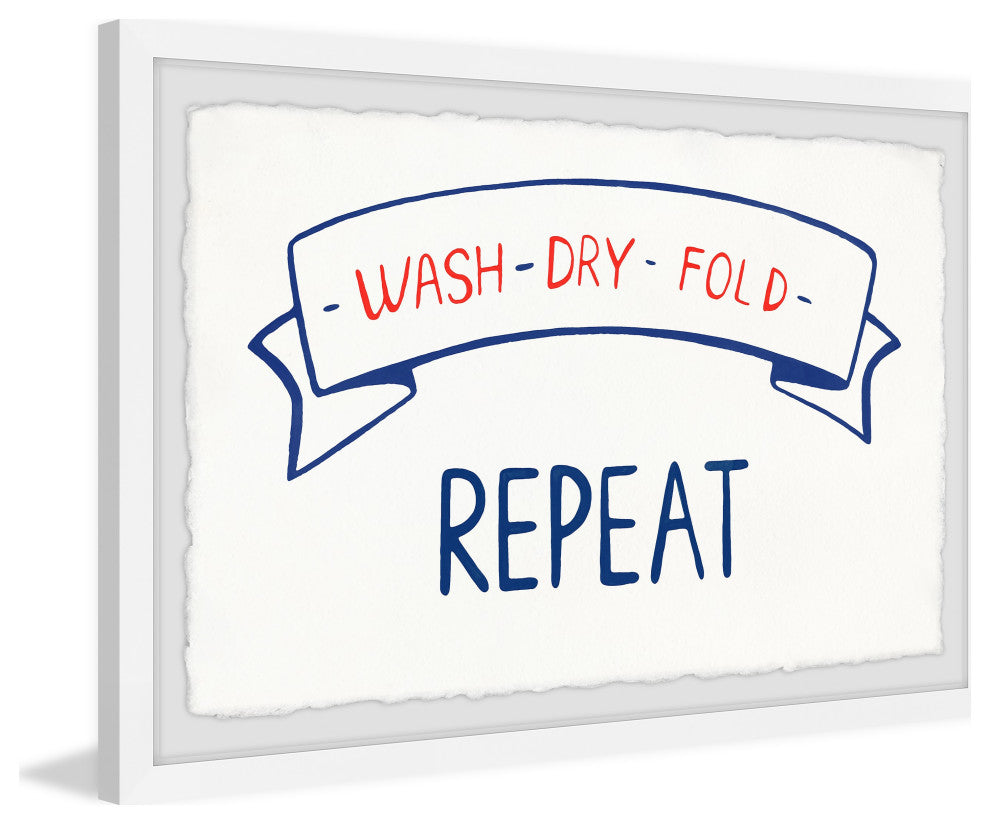 "Wash and Dry" Framed Painting Print, 12x8
