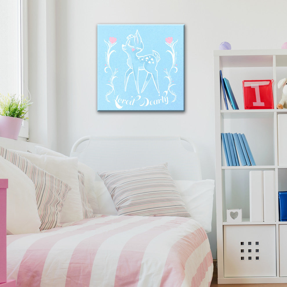 Ready2HangArt 'Loved Dearly' Canvas Art, (Xs) 12" Hx12" W
