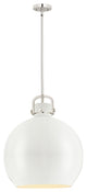 Innovations Lighting 710-1S-PN-M710-18W Newton Sphere 1 Light 18" Pendant