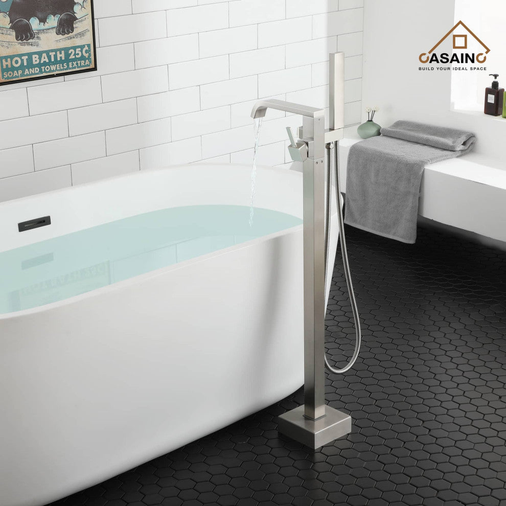 Freestanding Bathtub Faucet Tub Filler Shower Claw Foot Faucets Handheld Spout