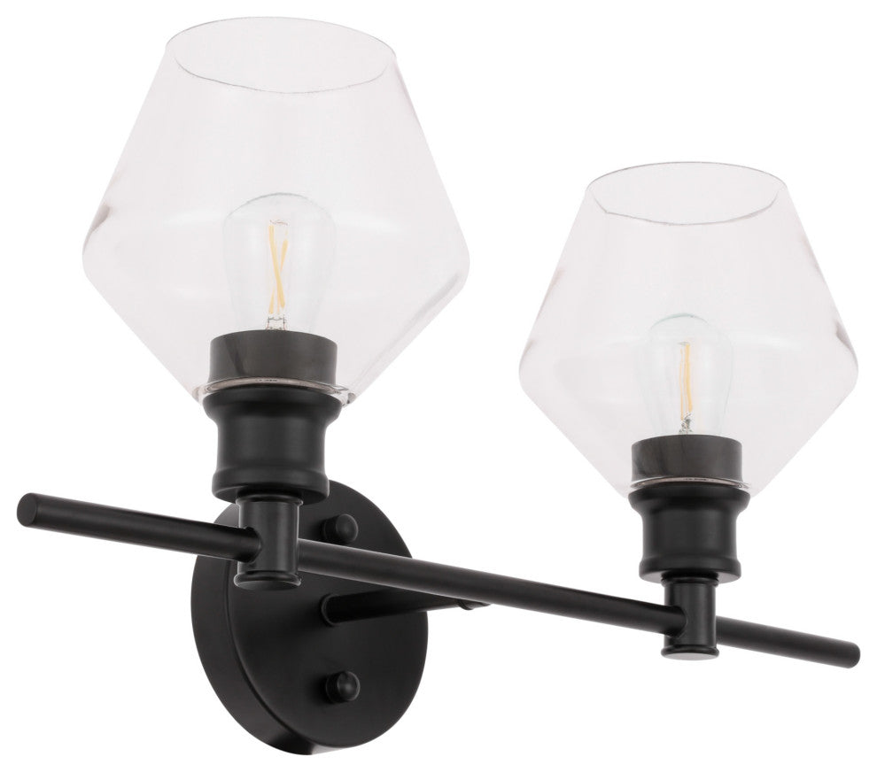 Elegant Lighting LD2312 Gene 2 Light 19"W Vanity Light - Chrome