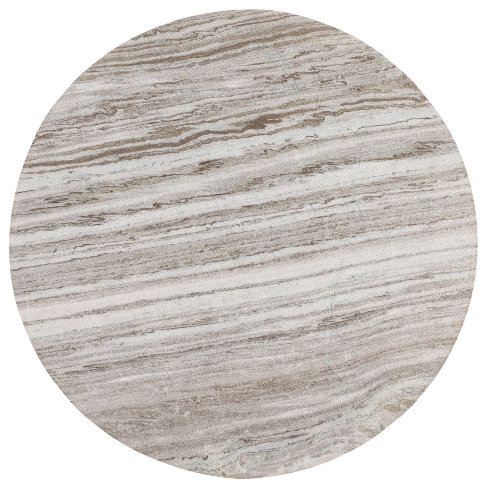Safavieh Couture Dannica Marble Top Coffee Table, Walnut/Grey