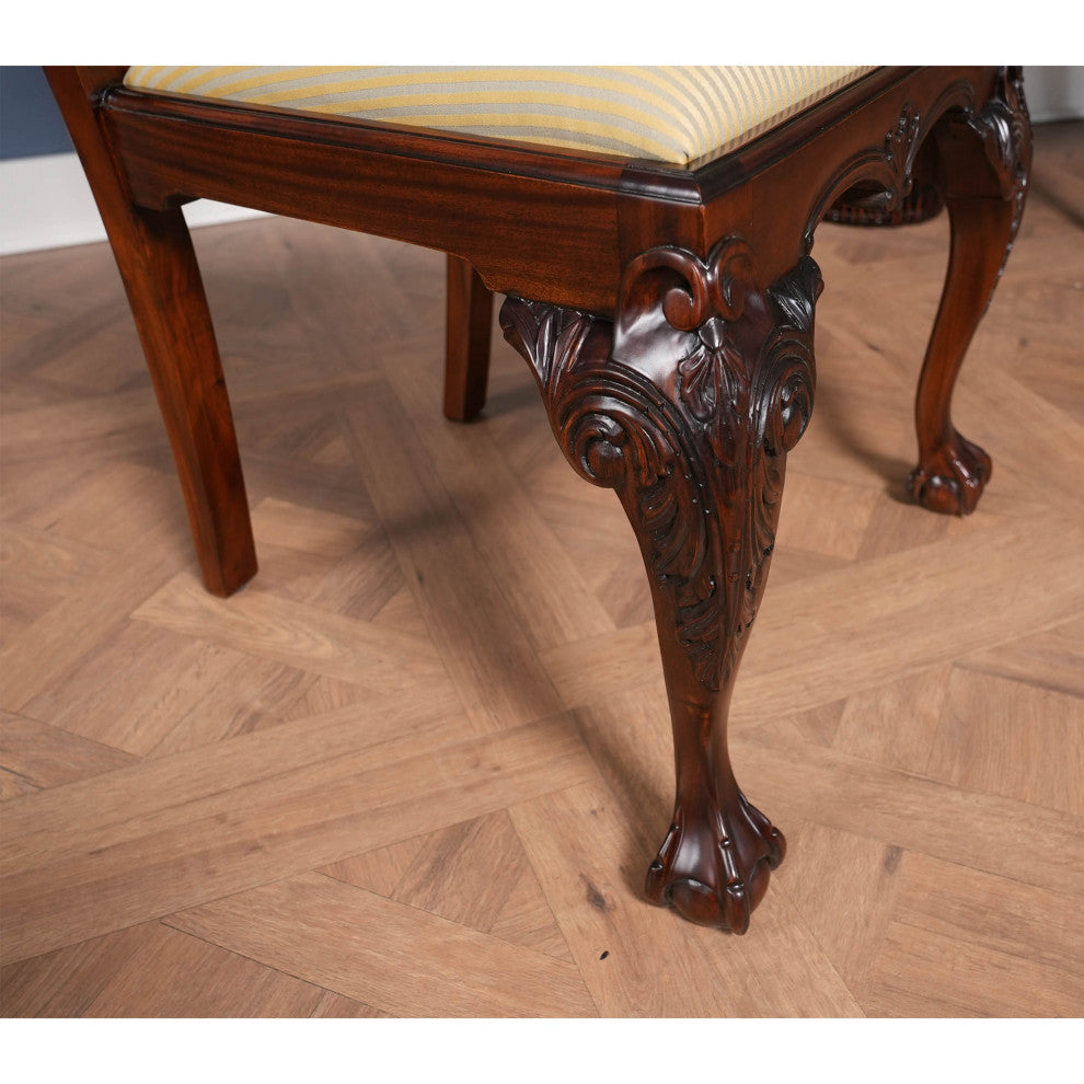 NDRSC061 Flame Back Chippendale SIDE Chair
