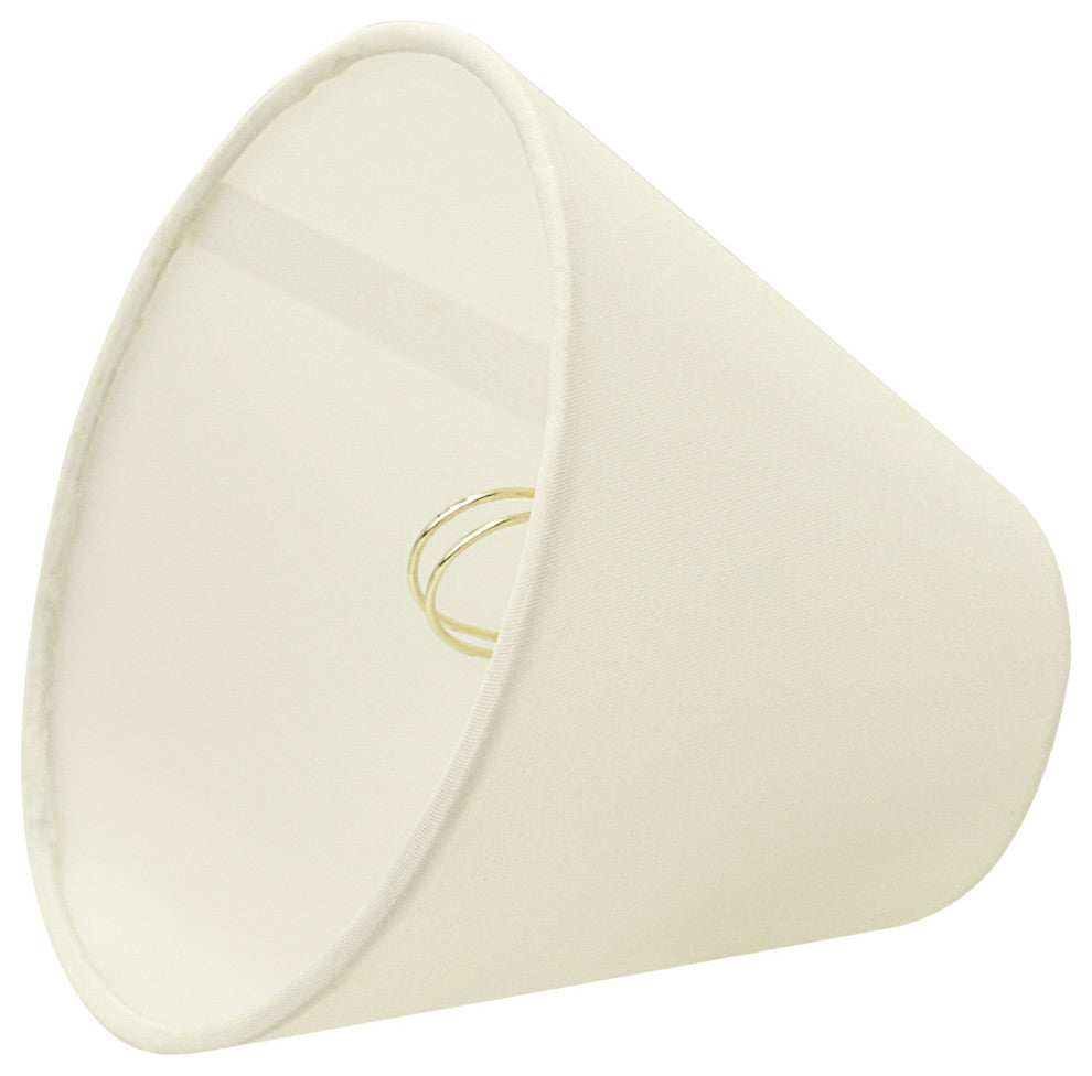 Aspen Creative 32123-X Hardback Empire Clip-On Lamp Shade, Ivory 3" x 6" x 5", P