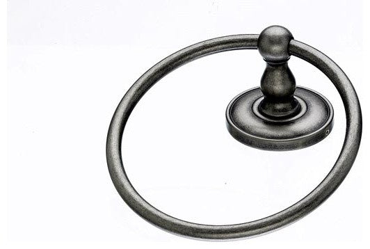 Bath Ring - Antique Pewter - Plain Back Plate, TKED5APD