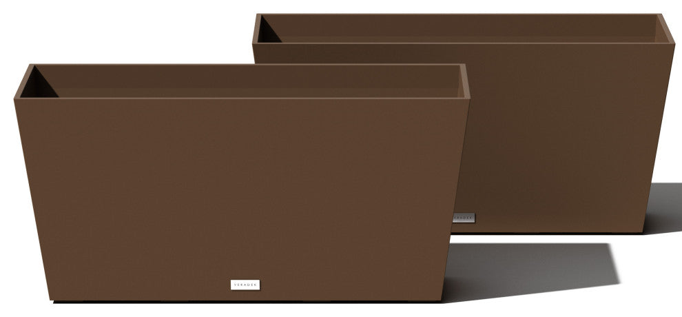 Midori Trough Planter, Espresso, 31 Inch, 2 Pack
