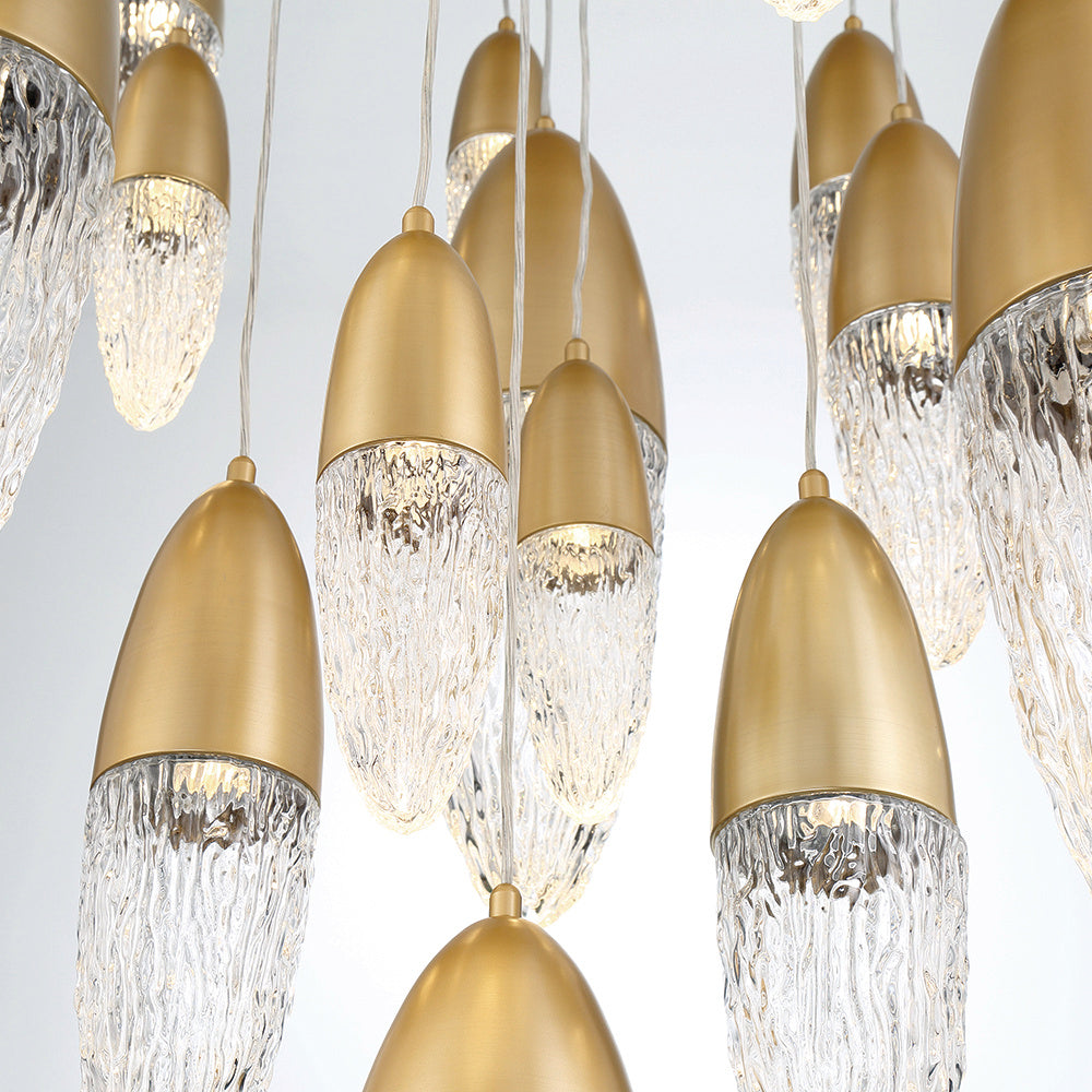 Ecrou 22-Light Chandelier, Gold
