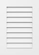 16 x 28 Vertical Surface Mount PVC Gable Vent, Functional, Standard Frame