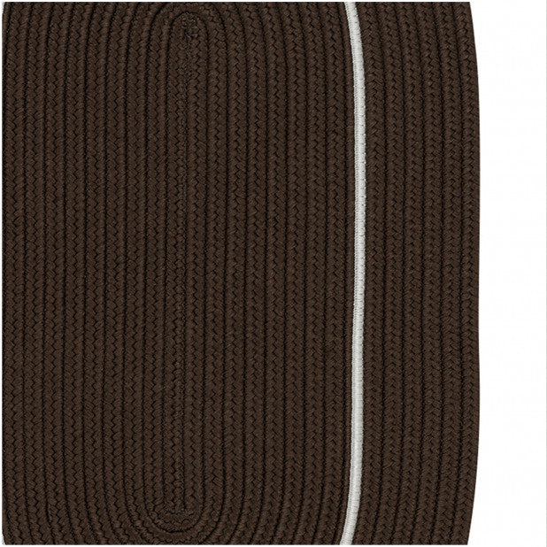 Colonial Mills Rug Lifestyle Accent Border Brown Ash Oval