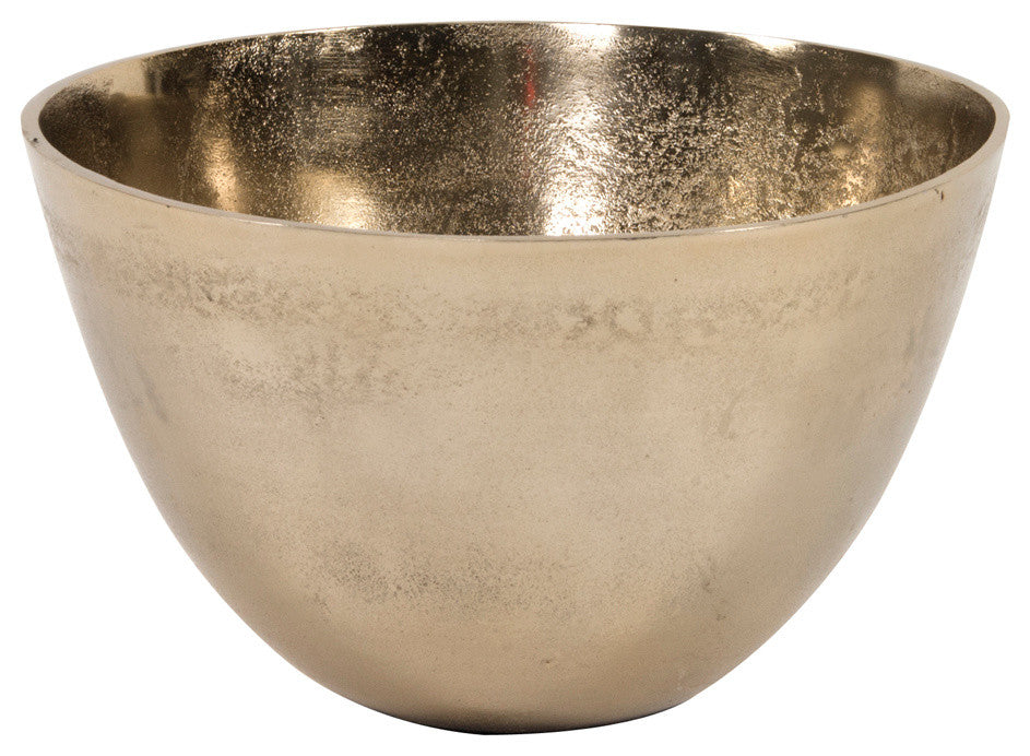 Howard Elliott Champagne Gold Aluminum Bowl, Small