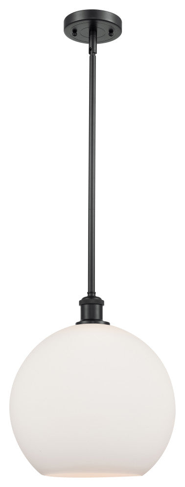 Innovations Lighting 516-1S-BK-G121-12 Athens 1 Light 11.75" Mini Pendant