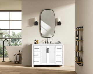 Home Living 48" Single Bathroom Vanity, White