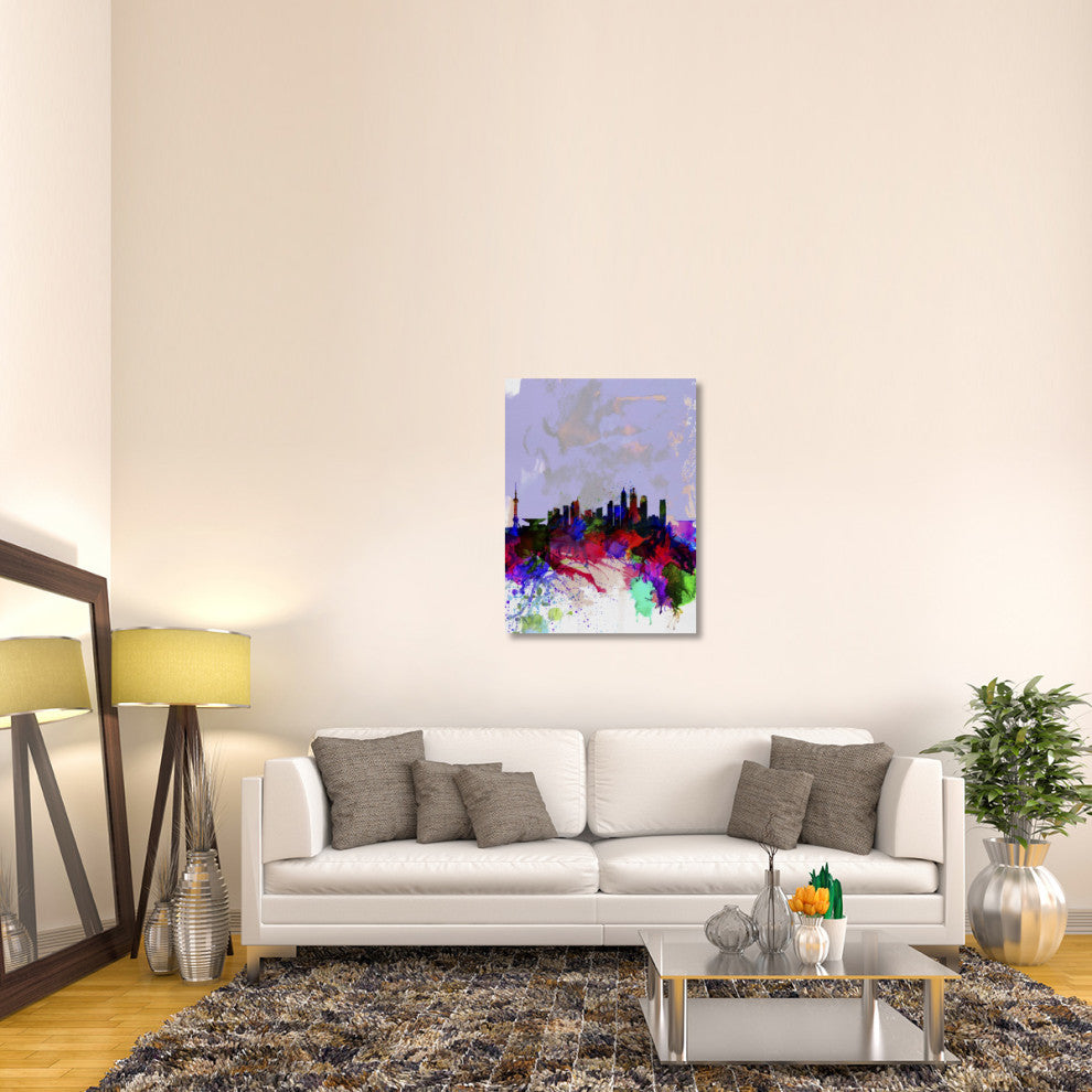 "Shanghai Watercolor Skyline" Fine Art Print