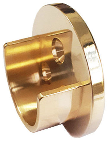 Heavy Duty Open Flange With Invisible Screws - 2 Flanges, Polished Brass Lacquer