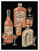 "Whiskey, Wine & Gin" Digital Paper Print by Vintage Booze Labels, 35"x46"