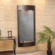 Pacifica Waters Indoor Water Fountain, Black Featherstone, Antique Bronze